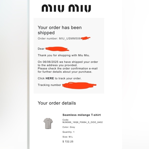 Miu Miu Seamless mélange T-shirt - Picture 10 of 11